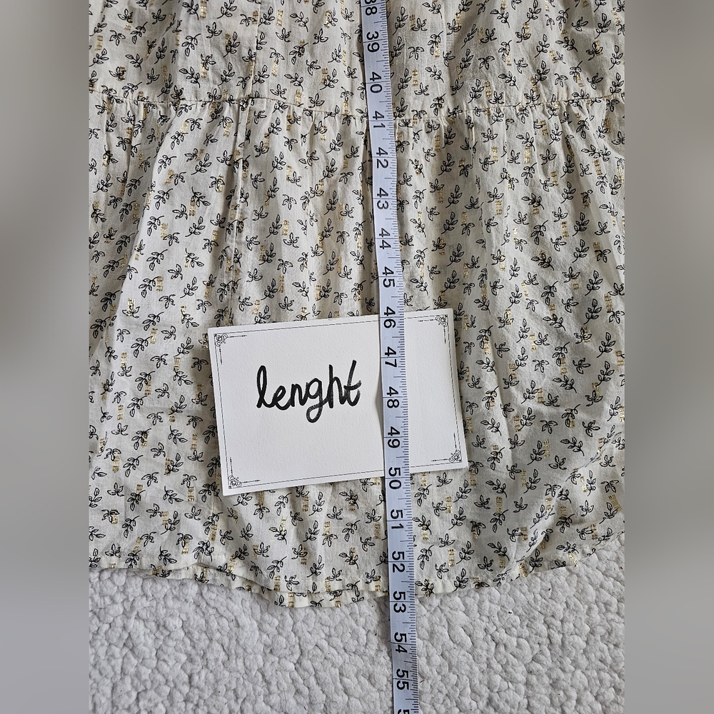 Old Navy Cream Boho Maxi Dress with Tiny Floral Print Siz3 3X - Picture 9 of 11